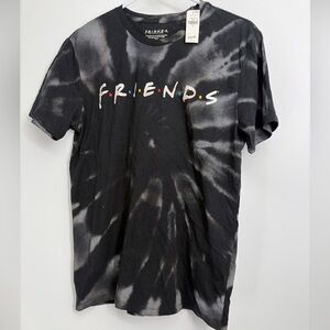 Friends Shirt Large Old Navy TV Show Graphic Short Sleeve Tee Tie